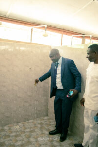 Commissioning of the girls' lavatory facility at Nkonya Senior High School