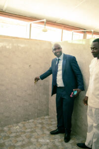 Commissioning of the girls' lavatory facility at Nkonya Senior High School