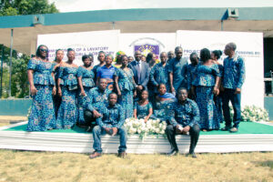 Commissioning of the girls' lavatory facility at Nkonya Senior High School