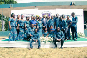 Commissioning of the girls' lavatory facility at Nkonya Senior High School
