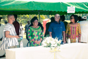 Commissioning of the girls' lavatory facility at Nkonya Senior High School