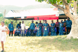 Commissioning of the girls' lavatory facility at Nkonya Senior High School