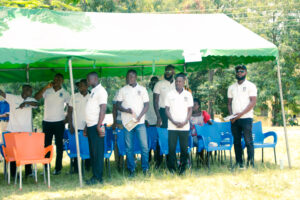 Commissioning of the girls' lavatory facility at Nkonya Senior High School