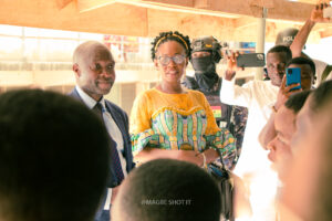 Commissioning of the girls' lavatory facility at Nkonya Senior High School