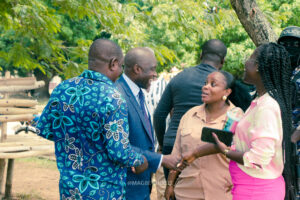 Commissioning of the girls' lavatory facility at Nkonya Senior High School