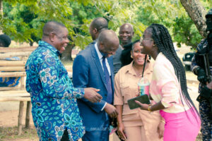 Commissioning of the girls' lavatory facility at Nkonya Senior High School