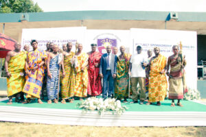 Commissioning of the girls' lavatory facility at Nkonya Senior High School