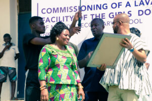 Commissioning of the girls' lavatory facility at Nkonya Senior High School