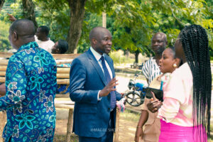 Commissioning of the girls' lavatory facility at Nkonya Senior High School