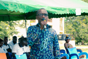 Commissioning of the girls' lavatory facility at Nkonya Senior High School