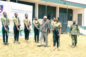 Commissioning of the girls' lavatory facility at Nkonya Senior High School