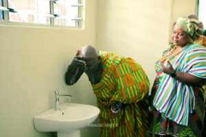 Commissioning of the girls' lavatory facility at Nkonya Senior High School