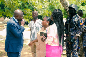 Commissioning of the girls' lavatory facility at Nkonya Senior High School