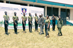 Commissioning of the girls' lavatory facility at Nkonya Senior High School