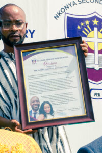Commissioning of the girls' lavatory facility at Nkonya Senior High School