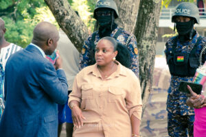 Commissioning of the girls' lavatory facility at Nkonya Senior High School