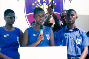 Commissioning of the girls' lavatory facility at Nkonya Senior High School