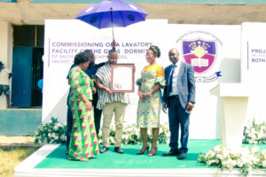 Commissioning of the girls' lavatory facility at Nkonya Senior High School