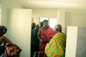 Commissioning of the girls' lavatory facility at Nkonya Senior High School