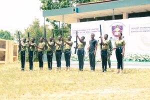 Commissioning of the girls' lavatory facility at Nkonya Senior High School