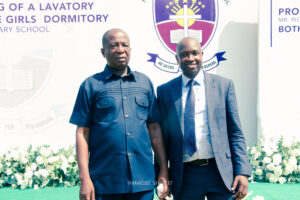 Commissioning of the girls' lavatory facility at Nkonya Senior High School