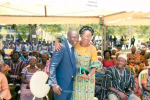 Commissioning of the girls' lavatory facility at Nkonya Senior High School