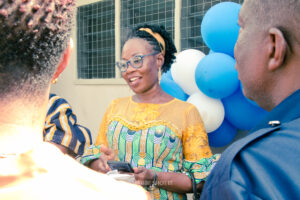 Commissioning of the girls' lavatory facility at Nkonya Senior High School