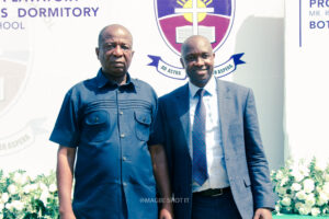 Commissioning of the girls' lavatory facility at Nkonya Senior High School