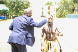 Commissioning of the girls' lavatory facility at Nkonya Senior High School